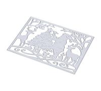 SHINEOFI Fustellatura Arredamento Natale Decorazioni Natalizie Morire Fili Natalizi Stencil Natalizi per Il Taglio del Metallo Strumenti Artigianali Acciaio al Carbonio Silver
