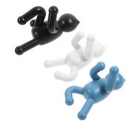 SHINEOFI Ganci da Parete Decorativi 3 Pezzi Adesivo e Vite, Ganci per Appendere Asciugamani, Vestiti e Chiavi, Organizer per Cucina, Bagno e Camera da Letto