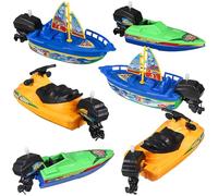 SHINEOFI Giocattoli Per Barche Per Bambini Barchette Per Il Bagno Da 6 Pezzi Giocattoli Per Yacht Divertenti Giocattoli Da Bagno Regali Per Giocattoli Per La Vasca Da Bagno Giocattoli Per