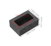 SHINEOFI Graphite Crucible Ingot Mold for Jewelry Metal Melting And Casting Square Graphite Mold with Stable Structure And Rapid Heat Transfer Precision Metalworking Crucible