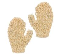 SHINEOFI Guanti Cellule Sisal Naturale Esfolianti a Leggeri e da Bagno Resistenti Rimuovere Morte per Uso Casa in Viaggio sulla Pelle e Sul Corpo