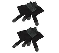 SHINEOFI Guanti Da Gioco in Fibra Di Carbonio Guanti Touch Screen Leggeri Copri Dita Tessuto Elasticizzato Antiscivolo e Traspirante