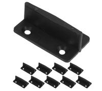 SHINEOFI Guide Inferiore per Porte Scorrevoli del Fienile 10 Pezzi, Guida a Pavimento in Materiale Resistente, Posizionatore Anti-oscillazione per Armadi e Porte a Scomparsa, Compatibile