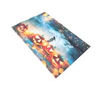 SHINEOFI Halloween Sfondo Fotografico in Morbido con Zucca Pipistrelli e Notturno Sfondo Decorativo Leggero per Feste e Scatti Ricordo