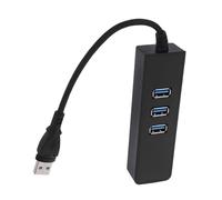 SHINEOFI Hub Dati USB Type-c Porte USB con Adattatore Ethernet Gigabit Mbps per PC Laptop TV Nero
