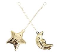 SHINEOFI Infusori per Tè in Acciaio Inox 2 Pezzi con Filtro a Stella e Mezzaluna Colini da Tè con Catenella per Filtraggio Fine Adatti per Teiere e Tazze Accessori Cucina