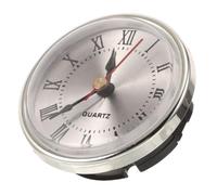 SHINEOFI Inserto per Orologio al Quarzo Rotondo 65mm Numeri Romani | Plastica Argento, Design Sottile senza Cornice, per Uffici e Spazi Fai da Te, Montaggio Semplice
