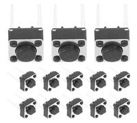 SHINEOFI Interruttore Momentaneo 6X6X43 MM 2 Piedini Set da 20 Pezzi per Pcb Interruttore Touch Versatile per Sostituzione e Uso in Dispositivi Elettronici