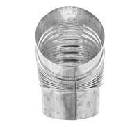 SHINEOFI Kit 45 Gradi Per Stufa a Legna Curva a 45° Per Esterni Raccordo Spirale Per Migliorare Il Flusso D'aria Acciaio Inossidabile Resistente Alla Ruggine