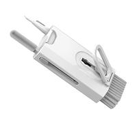 SHINEOFI Kit Pulizia Multifunzione Per Auricolari Spazzola Per Schermo Del Telefono Panno in Lavabile Floccata Per Ricarica Pennino in Metallo Per Macchie Ostinate