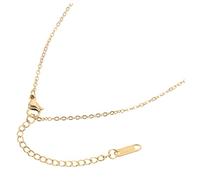 SHINEOFI La Catena Collana con Croce da Uomo Catena d'oro Artigianale Costume Collana di Reputazione Moschettone Collana Croce Catene di Gioielli Golden Acciaio Inossidabile
