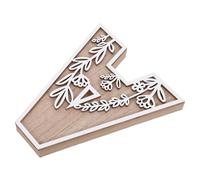 SHINEOFI Lettere in Legno Beige per Decorazione da Parete Elegante, Resistenti a Usura e Invecchiamento, per Decorare la Casa e Matrimoni