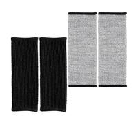 SHINEOFI Manicotti Antitaglio Protettivi per Avambracci 20 CM Set da 2 Paia Grigio e Nero Maniche Resistenti a Forature e Spine per Lavoro Giardinaggio Saldatura e Cucina Protezione