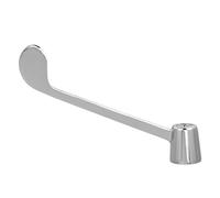 SHINEOFI Maniglia del Rubinetto in Lega di Zinco per Vasca e Lavabo, Manopola Singola Argento Installazione Facile, Design Moderno per Bagno e Cucina