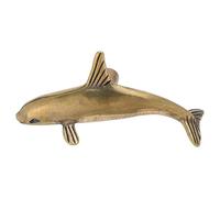 SHINEOFI Maniglia per Cassetti in Ottone Massiccio a Forma di Delfino Pomello Vintage per Porte e Mobili Pomelli per Armadi e Cassettiere Design Ergonomico Adatto per Arredamento Cucina