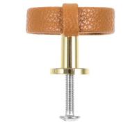 SHINEOFI Maniglie Elegante in Lega Cuoio Marrone e di Zinco Mobili Facili da Installare Design Resistente Armadi e Librerie