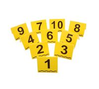 SHINEOFI Marcatori di Prove di Reato in Plastica Gialla Leggeri e Precisi per Feste a Tema Detective e Giochi di Società Numerati per Documentazione Evidenze