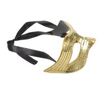 SHINEOFI Maschera Disco Oro in Pvc Elementi Glitter Riflettenti e Design Unico a Mezza Faccia per Feste in Maschera e Halloween per Uomo e Donna