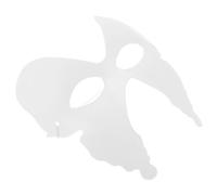 SHINEOFI Maschera Farfalla Dipinta a Mano in Polpa di Carta Bianca 6 Pezzi per Coltivare la Creatività e Decorare Stile Unico per Cosplay e Festa di Compleanno