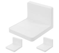 SHINEOFI Mensola da Finestra Bianca in Plastica per Piante e Candele, Set 3 Pezzi, Supporto Adesivo per Organizzare e Esporre Piccoli Oggetti in Casa