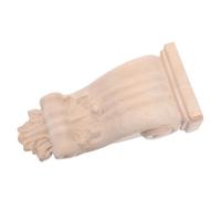 SHINEOFI Mensola in Legno Intagliata Massello H17Xl8Xp45 CM Applique Decorativa Rustica in Stile Europeo per Porte Mobili e Angoli Supporto in Legno Stabile per Arredamento Casa