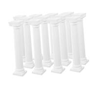 SHINEOFI Mini Colonne Romane in Resina 12 Pezzi, Sculture a Colonna per Decorazioni Matrimonio, Giardino e Casa, Figure Dettagliate per Micro-paesaggistica e Candelabri Esterni