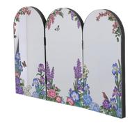 SHINEOFI Mini Paravento Pieghevole Cinese in Acrilico Specchiato, Divisorio Decorativo da Scrivania Compatto Motivi Tradizionali, Ornamento Feng Shui per Ufficio, Studio e Ambienti Piccoli