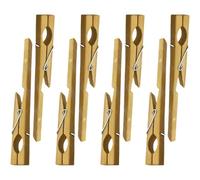 SHINEOFI Morsetti per Provette in Bambù 8 Pezzi Manico Lungo Clip di Fissaggio per Tubi da Laboratorio Riutilizzabili Portaprovette per Esperimenti Chimici e Uso Didattico