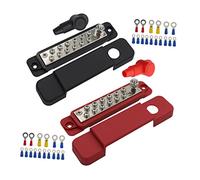 SHINEOFI Morsettiera per Auto e Yacht Barra Collettrice Batteria 12 Vie 48v 150a per Cablaggio Industriale e Veicoli Marini, Morsetto Antiossidante per Camion e Imbarcazioni