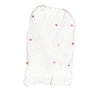 SHINEOFI Muro di sfondo della rete da pesca mediterranea parete netto Decorazioni della stanza conchiglie di mare rete da pesca appesa muro Ornamento appeso muro Beige