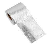 SHINEOFI Nastro in Alluminio Resistente ad Alta Temperatura per Condotti Hvac e Sfiato Asciugatrice, Rotolo Singolo Argentato Resistenza allo Strappo per Uso Industriale