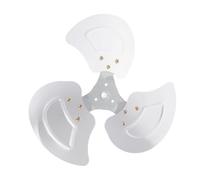 SHINEOFI Pale Resistenti All'usura in Alluminio Argento per Ventilatore Industriale con 3 Foglie e Foro Albero da 10mm per Vacanze Estive in Spazi Industriali e Centri Logistici