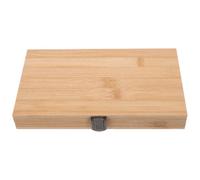 SHINEOFI Palette Portatile per Acquerelli da Viaggio, 60 Scomparti, bambù | Scatola Rettangolare Coperchio Scorrevole, Alloggi Individuali, per Artisti e Lezioni D'arte