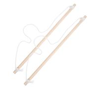 SHINEOFI Pali per Striscioni in Legno da Giardino 2 Pezzi 40 Cm, Asta Portabandiera Decorativa Resistente per Cortile e Parete, Supporto per Bandiere Standard Fino a 36 Cm, Cambio Rapido