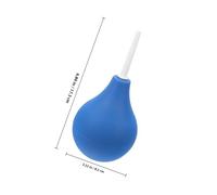SHINEOFI Palloncino di Aspirazione in Silicone per Laboratorio Grande Capacità Siringa Pipetta Ergonomica per Misurazioni Precise e Lavaggio Colore Blu per Uso Medico e Scientifico