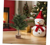 SHINEOFI per l' Decorazione dell'albero della Festa Natale con Base in Legno centrotavola per Feste Natale Ferro Verde