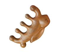 SHINEOFI Pettine per Massaggio in Legno Portatile a Forma di Coniglio, Antistatico e Levigato a Mano, per Rilassare Cuoio Capelluto e Alleviare la Fatica, Regalo Speciale per Papà