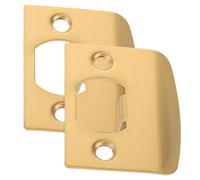 SHINEOFI Piastra di Battuta per Porta 2 Pezzi Design a d per Serrature Guida Linguetta Installazione Semplice per Porte Blindate Esterne