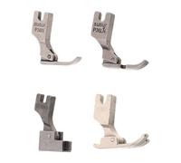 SHINEOFI Piedino per Orlo a Rullo Industriale 4 Pezzi Set Accessori per Piedini da Cucito per Macchina da Cucire Industriale, Piedino Guida per Trapuntatura e Orlo Invisibile, Compatibile