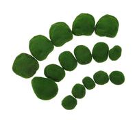 SHINEOFI Pietre di Muschio Artificiali 16pezzi Decorative per Terrarium e Vasi Leggere di Facile Manutenzione