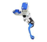 SHINEOFI Pompa Freno Idraulica Destra con Leva Pieghevole Ergonomica | Acciaio e Plastica, Risposta Frenante Sensibile e Stabile, per Dirt Bike e Strade di Ogni Tipo, Colore Blu
