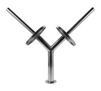 SHINEOFI Porta Argento Inox Sacchetti Acciaio Spesa e Parete della in Supporto Rotolo per Shopping Bag per Supermercato e Negozio Alimentare