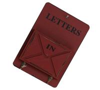 SHINEOFI Porta Lettere da Parete Vintage con Gancio Organizer Mail Holder in Stile Retrò Porta Chiavi e Scaffale per e Ingresso Decorazione Murale