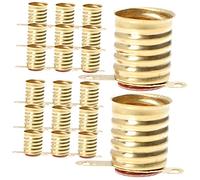 SHINEOFI Portalampada LED E10 Base in Rame Oro, Piccolo Portalampada Attacco a Vite per Esperimenti Elettrici e Decorazioni Scuola, Confezione da 50 Pezzi
