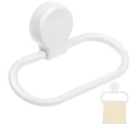 SHINEOFI Portasciugamani Ad Anello Adesivo Bianco Per Bagno E Cucina Supporto Senza Foratura Resistente E Durevole Facile Da Installare Design Semplice Per Appendere Asciugamani E Accessori