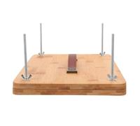 SHINEOFI Pressa per Rilegatura Libri in Bambù 33×23 Cm Portatile con Maniglia, Torchio Manuale per Pressa Carta e Conservazione Fiori, Strumento per Legatoria Fai da Te a Casa e Scuola