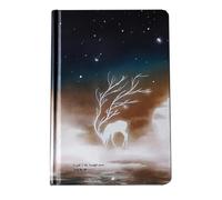 SHINEOFI Quaderno Diario Notturno A5 Marrone, per Amici e Compagni | Carta Liscia, Scrittura Fluida, per Pianificare la Settimana, Attività Scolastiche, Formato A5 Compatto