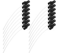 SHINEOFI Ricambio Testa Spruzzatore Bottiglia 24mm Nero in Pp Mini Compatto 20 Pezzi per Flacone Spray Portatile e Uso Cosmetico
