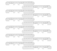 SHINEOFI Righello Ottico Pd per Misurare Distanza Pupillare, Set da 12 Pezzi (rigido + Morbido), Misuratore Precisione per Optometristi e Negozi di Occhiali, Strumento Portatile