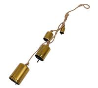 SHINEOFI Rustic Metal Christmas Bell Cluster Vintage Iron Hanging Cow Bells for Holiday And Farmhouse Decoration with Joyful Jingle Sound